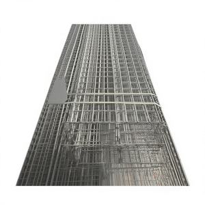 Plateaux de câblage industriels en treillis métallique en acier inoxydable avec revêtement en poudre, conception ventilée, rails de support fiables pour câbles professionnels - Product Image 2