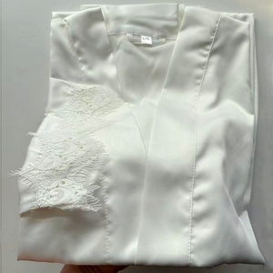Kimono da Sposa <span class=keywords><strong>in</strong></span> Raso di <span class=keywords><strong>Seta</strong></span> Opaco per Damigelle, Lunghezza al Ginocchio, Morbido e Lussuoso - Product Image 4