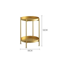 Table d'appoint mobile à double niveau, style minimaliste, salon moderne, table basse