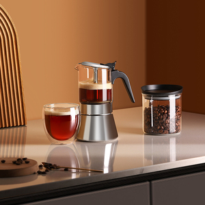 SEECIN – Ensemble de cafetières à filtre au design unique, 160 ml, 240 ml, 360 ml – Cafetière <span class=keywords><strong>Moka</strong></span> portable en verre pour usage domestique - Product Image 4