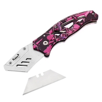 Couteau utilitaire rétractable Bochen Heavy Duty, lame rouge, pliable, multi-outils, couteau de poche facile à transporter avec clip