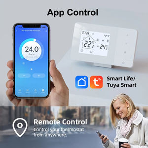 Thermostat d'ambiance sans fil RF intelligent RKHK pour système de chaudière à gaz, <span class=keywords><strong>compatible</strong></span> avec l'application Smart Life et les commandes vocales Google Alexa Smart <span class=keywords><strong>Nest</strong></span> Learning - Product Image 3