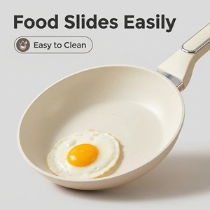 Sartén Antiadherente con Logotipo Personalizado, Base de Inducción de Aluminio, Revestimiento de Mármol, Utensilios de Cocina Duraderos, <span class=keywords><strong>Sartenes</strong></span> para Cocinar - Product Image 2