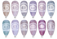 Nouveauté - Échantillon Gratuit - Gel UV Magnétique pour Ongles Effet Œil de Chat Cristal Hema Free 12 Couleurs - Pour Salon de Manucure et DIY
