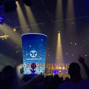 RICHSHINING Tasse de fête en plastique LED 12OZ 14OZ 16OZ personnalisée Effet lumineux activé par l'eau Détection de lumière Clignotant Caractéristiques Fêtes - Product Image 5