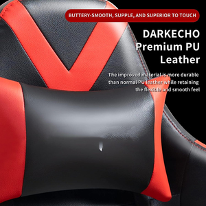 Silla Gamer Roja de Estilo Moderno y Lujo, Altura Ajustable con Alta Tasa de Recompra, Silla de Juego con Reposapiés, Venta al por Mayor de Fábrica - Product Image 3