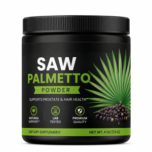 Nouvelle poudre instantanée d'extrait de palmier nain à 45 % d'acides gras, riche en protéines, sans gluten, naturelle, faible en gras, pour la santé de la prostate et les femmes enceintes - Product Image 1