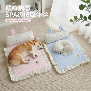 Pet cooling <b>mat</b>, cat summer cooling <b>mat</b>, removable and washable <b>mat</b>, ice bean cat bed, physical cooling for <b>small</b> dogs and - Product Image 2