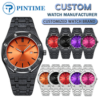 Personalisieren Sie Ihr Logo Herren Luxus Hochwertige Edelstahl Wasserdichte Quarz-Uhr Kalender Mattiertes Gehäuse Herrenuhren