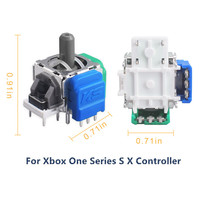 Joystick TMR Hall SYYTECH pour manette PS5 PS4 Switch Pro Xbox One Series S X, pièces de rechange vert bleu