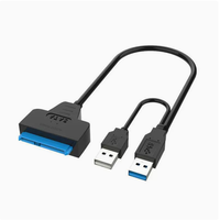 Kabel Data Hard Drive Eksternal USB3.0 ke SATA2.0 Kabel Easy Drive Konverter Hard Drive Desktop 2.5/3.5