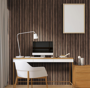 Pannelli Acustici <span class=keywords><strong>in</strong></span> <span class=keywords><strong>Legno</strong></span> a Doghe di Alta Qualità, Confezione da 2, Pannelli Fonoassorbenti ad Alta Densità <span class=keywords><strong>per</strong></span> <span class=keywords><strong>Interni</strong></span> di Hotel e Appartamenti Moderni - Product Image 5