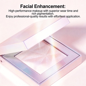 Paleta de Iluminador Vegano con Logotipo Personalizado, <span class=keywords><strong>Bronceador</strong></span> <span class=keywords><strong>Luminoso</strong></span> con Brillo Dorado, Polvo Compacto Iluminador - Product Image 6