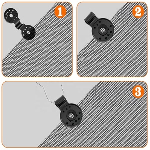 Vải bóng râm nhựa clip khóa Grip cho Sun Shade <span class=keywords><strong>Net</strong></span> làm vườn Shade vải chống Bird lưới Windproof mái hiên kẹp - Product Image 5