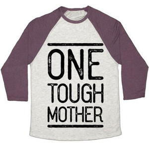 Maglietta da baseball unisex Tri-Blend One Tough Mother - Product Image 3