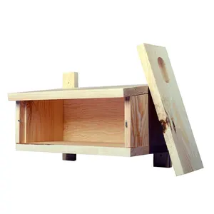 SWIFT NEST BOX XJY-SNB20211101 By Vogelhaus Windproof Quadrate Bird Nest Box Solid Pine Wood Material