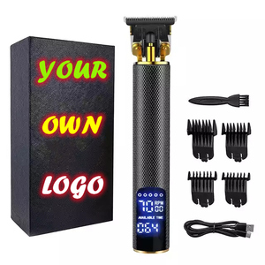 เครื่องตัดผมไร้สายแบบชาร์จ USB 7000 รอบต่อนาที พร้อมจอ LCD สำหรับตัดผมและโกนหนวดสำหรับผู้ชาย  ปรับแต่งโลโก้ได้ - Product Image 1