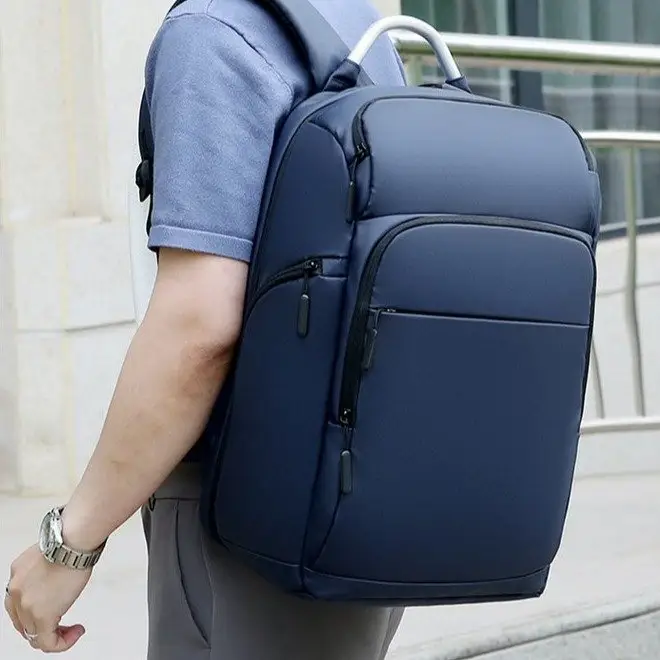OEM ODM卸売黒旅行ファッション大容量バッグブックバッグ男性17インチ20.5インチラップトップバックパックUSB充電器ポート付き