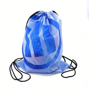 Eco-friendly Waterproof High Quality Custom 420D Polyester Drawstring Backpack Gym Bags <b>String</b> Backpack for Selling - Product Image 4
