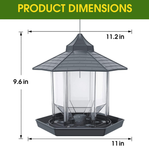 Outdoor Transparante Vogel Feeder Waterdichte Opknoping Acryl Ijzer Pc Materiaal Voor Kleine Dieren & Wilde Vogels Tuin Vogelhuisje - Product Image 5
