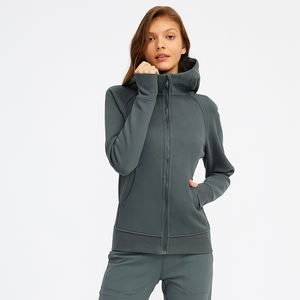 Vestes de sport pour femmes, yoga, fermeture éclair, séchage rapide, course à pied, manches longues, fitness en plein air, sweat-shirts de sport pour femmes, veste de course à pied pour le yoga - Product Image 1