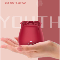 Kovida Rote Rosen-förmiger Saugvibrator Sexspielzeug Blumen-Vibrator für Erwachsene Sexuelles Saugrosen-Vibrator für Frauen Jugetes Sexuales