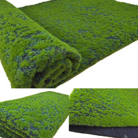 Mur de fleurs vertes en mousse artificielle, panneaux muraux