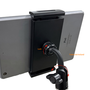 Support de sol pliable et portable en métal IP-01-6 avec rotation à 360 degrés pour iPad - Product Image 4