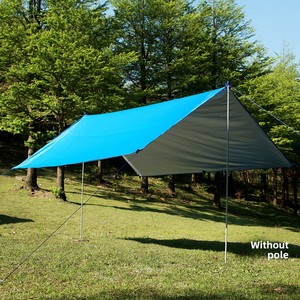 Square Outdoor <b>Canopy</b> 34 People; Waterproof Sun-Resistant 2000-3000mm Beach Gazebo Shade <b>Tent</b> Lightweight Silver-Coated - Product Image 3
