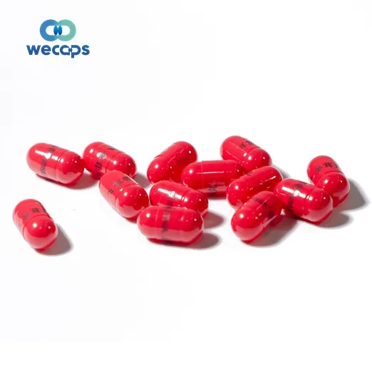 Wecaps Pharmaceutical Safety Capsule Shells OO#B Hard Pill Gelatin Capsule Custom Printed Empty Capsules