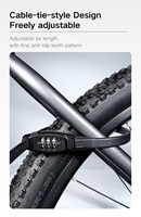 JINJIAN Antivol portable pour casque de vélo, cadenas à code à 3 chiffres pour trottinette, vélo électrique et vélos, en acier durable