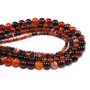 Hạt Ô Liu Đá Tự Nhiên Bestone 4 6 8 10 12Mm Nhiều Màu Sọc Mã Não Mã Não Hạt Đá Tự Nhiên Lỏng Spacer Hạt - Product Image 3