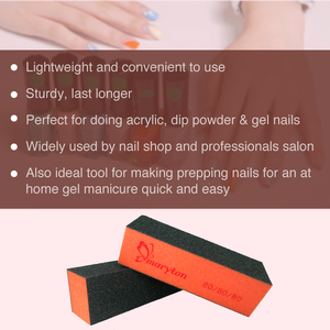 บล็อกฟองน้ำขัดเล็บแบบขายส่ง 3 ด้าน อุปกรณ์ขัดเงาเล็บ - Product Image 3