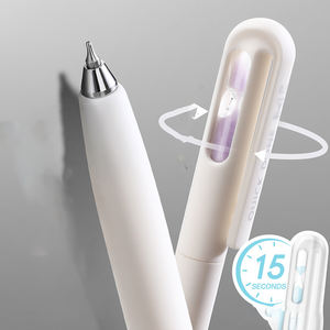 Быстросохнущая Вращающаяся ручка с двумя бусиками, креативная практичная нейтральная ручка для подписи, синие чернила, пластиковый материал 0,5 мм - Product Image 3