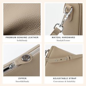 กระเป๋าสะพายคาดลำตัวหนังแท้ของผู้หญิง2025หนังวัวนิ่มมีซิปสวิงเกอร์ลายไพ่นกกระจอกแฟชั่นกระเป๋าใต้วงแขนฤดูใบไม้ร่วง - Product Image 5