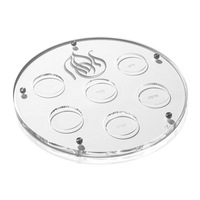 Acryl-Lucite-Pessach-Seder-Platte Transparente Judaica-Geschenkplatte für Pessach-Seder-Dinner