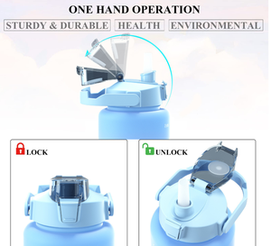 Bouteille d'eau motivante 3 en 1 2000 ml 750 ml 300 ml Ensemble <span class=keywords><strong>de</strong></span> 3 bouteilles d'eau en plastique pour <span class=keywords><strong>la</strong></span> salle <span class=keywords><strong>de</strong></span> sport et les sports avec marqueur <span class=keywords><strong>de</strong></span> temps - Product Image 4