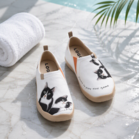 Scarpe Basse OEM Personalizzate per Donna e Uomo, Mocassini Casual in Tela EVA per Tutte le Stagioni, Design Floreale Tie-Dye