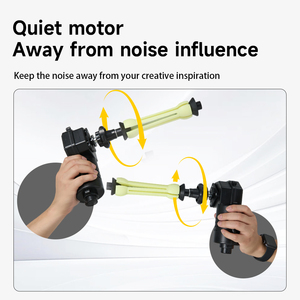 استوديو تصوير 2/3/أسطوانة نظام دعم خلفية يعمل بمحرك كهربائي مع وحدة تحكم عن بعد لاسلكية للمسلين - Product Image 4