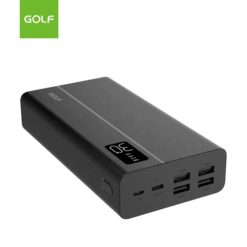 External Battery Charger OEM Wholesale Portable External Battery Charger Banks Top Selling Huge Capacity 4 USB Type C 30000mah Power Bank For Smart Phon