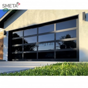 Portes sectionnelles pliantes en verre à cadre en aluminium motorisées Andexin pour entrée double de <span class=keywords><strong>garage</strong></span> - Product Image 5