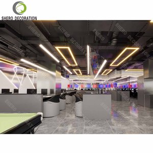 Projet clé en main de cybercafé haut de gamme avec système d'éclairage LED intelligent personnalisé et mobilier de jeu - Product Image 3