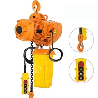 Palans de levage électriques à chaîne de 5 tonnes pour ateliers de fabrication d'acier et chantiers de construction