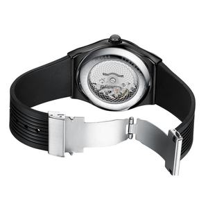Montre en alliage de mode personnalisée à succès, mon logo, quartz, acier inoxydable, résistante à l'eau 3BAR, calendrier transparent, silicone pour homme - Product Image 5
