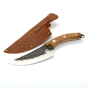 Ngoài trời đa chức năng butcher thép không gỉ Nhà bếp dao gỗ hồng mộc xử lý có thể điều chỉnh tay định hướng da trường hợp cho thịt - Product Image 4