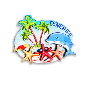 Mới Nhất Dual-Hai Lớp Coastal MDF Gỗ Tủ Lạnh Nam Châm Đẹp Florida USA Du Lịch Lưu Niệm Từ Sticker Hình Dạng - Product Image 4