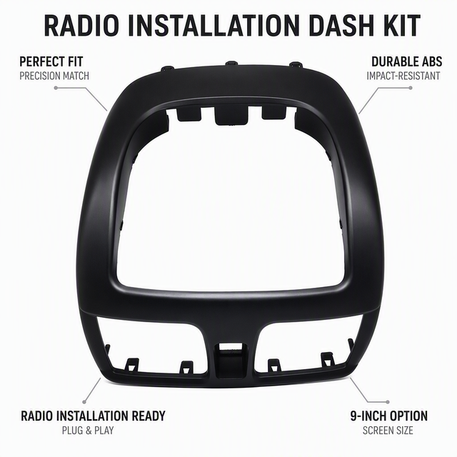 Car Fascia Panel for Nissan Sentra Almera 2000-2006 Pocket Base Audio Radio Dash Kit Facia Console Bezel Adapter Plate