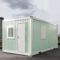 Bureau préfabriqué en conteneur de 20 pieds du Sri Lanka, une chambre, maison mobile démontable, villa, kiosque, panneau sandwich en acier à vendre