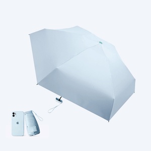 Parapluie de poche <span class=keywords><strong>à</strong></span> capsule UV manuel <span class=keywords><strong>à</strong></span> 6 plis de haute qualité pour femmes Parapluie cadeau personnel étanche dans un emballage en boîte - Product Image 6
