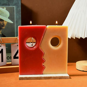 Diy goutte colle moule moderne <span class=keywords><strong>dessin</strong></span> photo baiser visage silicone moule plâtre aromathérapie <span class=keywords><strong>bougie</strong></span> décoration - Product Image 6